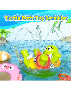 Juguete de baño tortuga recargable eyemocsin 1-3 años 2