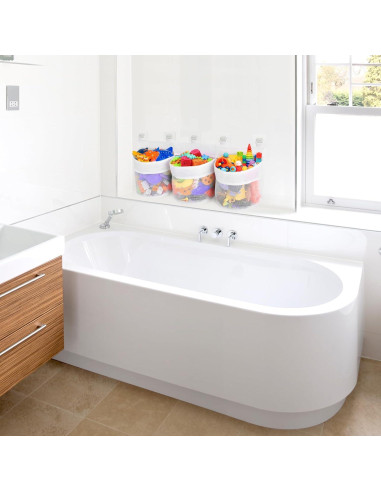 Organizador de Juguetes de Baño PVC 3 Compartimentos Shaowu