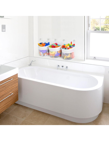 Organizador de Juguetes de Baño PVC 3 Compartimentos Shaowu