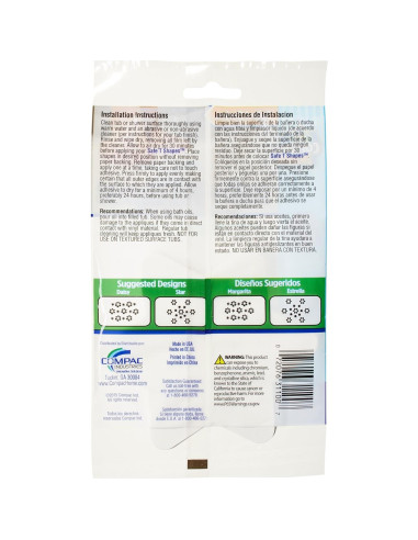 Stickers Antideslizantes para Ducha Compac Safe-T-Shapes Estrella 14 Piezas