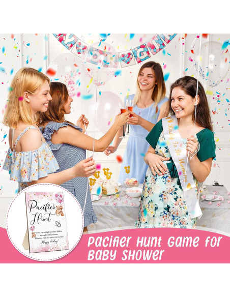 Juego de Búsqueda de Chupetes Roowest 51 Pcs Oso Rosa