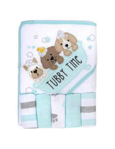 Conjunto de Toalla con Capucha y Paños de Baño Baby Essentials
