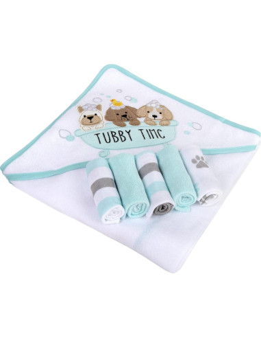 Conjunto de Toalla con Capucha y Paños de Baño Baby Essentials