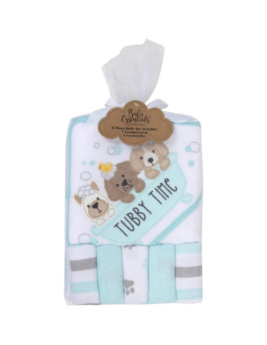 Conjunto de Toalla con Capucha y Paños de Baño Baby Essentials