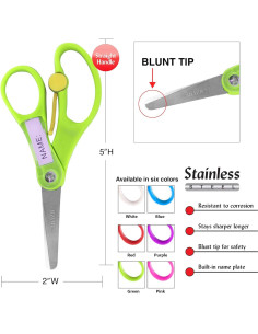 Tijeras de Entrenamiento BAZIC 12.7 cm Seguridad Niños 2