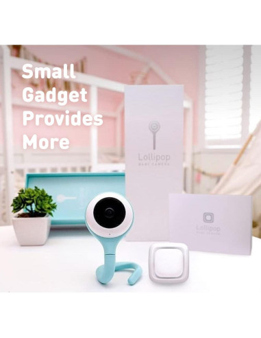 Monitor de Bebé Lollipop Pistacho con Cámara y Sensor Ambiental