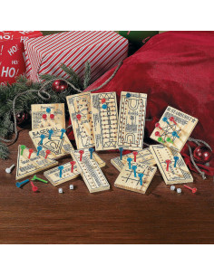 Paquete de Juegos de Tablero de Clavos de Madera Fun Express - 12 Juegos Clásicos 2