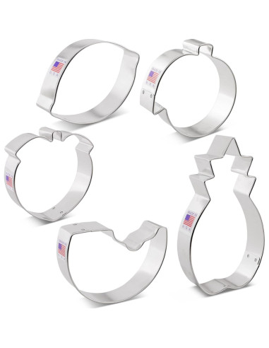 Juego de Cortadores de Galletas de Frutas Ann Clark - 5 Piezas