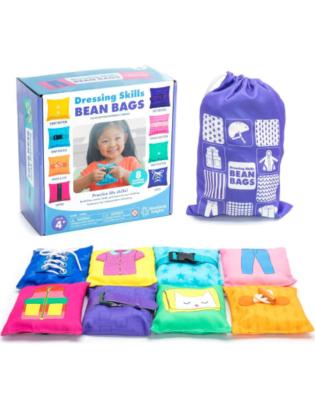 Bolsas de Frijoles para Aprender a Vestirse Educational Insights