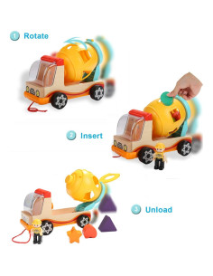 Clasificador de Formas de Madera TOP BRIGHT para Niños 2 Años 2