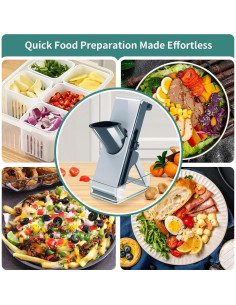 Cortador Mandolina 4 en 1 LaCyan - Acero Inoxidable, Ajustable 2