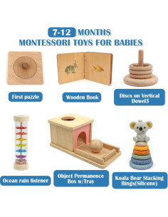 Set de Juguetes Montessori para Bebés 7-12 Meses - Leader Joy 2