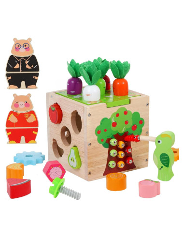 Juguete Montessori de Madera Qinkada para Niños 2-5 Años