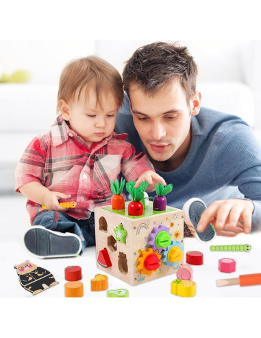 Juguete Montessori de Madera Qinkada para Niños 2-5 Años