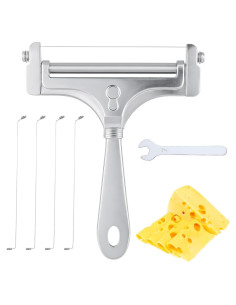 Cortador de Queso Ajustable BOHUIZ con 4 Cables de Acero Inoxidable