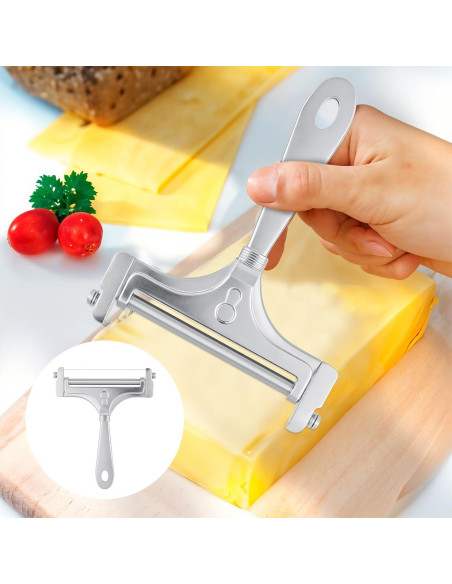 Cortador de Queso Ajustable BOHUIZ con 4 Cables de Acero Inoxidable