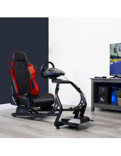 Cockpit de Simulador de Carreras VIVO STAND-RACE1B Rojo 2