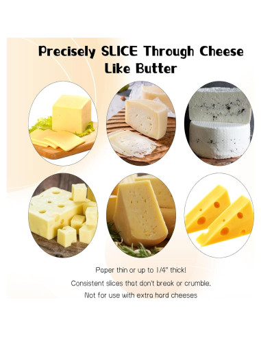 Cortador de Queso Ajustable BOHUIZ con 4 Cables de Acero Inoxidable