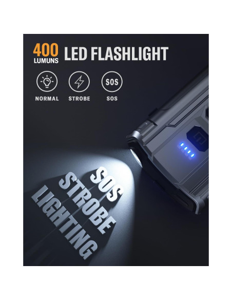 Arrancador de Batería GIMFOOM S2000 2000A 12V con Luz LED