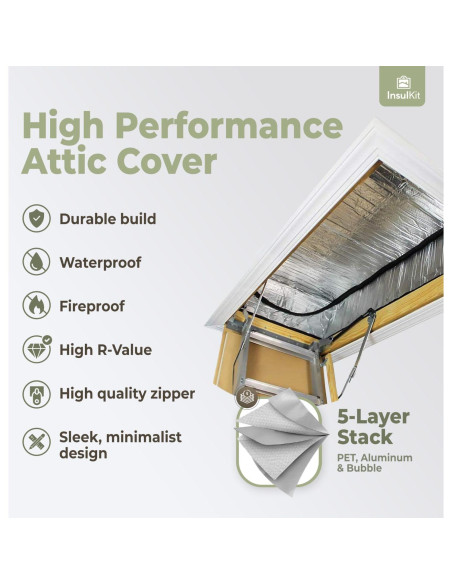 Cubierta de Aislamiento para Escaleras de Ático InsulKit 137x64x28cm R15