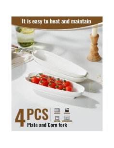 Set de 4 Soportes de Mazorca de Maíz Cerámica Dafuceramic 2