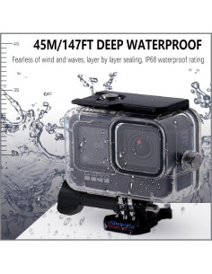 Funda Impermeable HoneTeek para GoPro Hero 9-13, 45m 2
