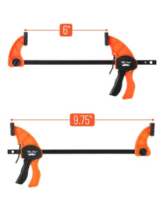 Abrazaderas de Carpintería Mr. Pen 15.24 cm 2 Paquete Naranja 2