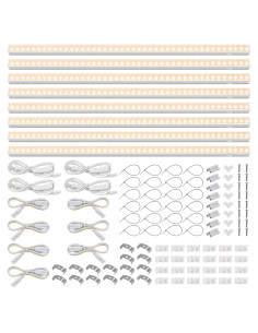 Luces de Cultivo LED Barrina T5 2ft 80W Espectro Completo 8 Pzas