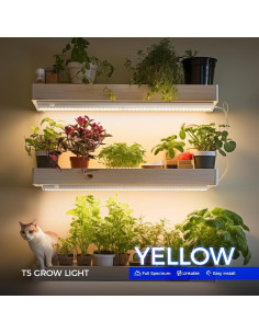 Luces de Cultivo LED Barrina T5 2ft 80W Espectro Completo 8 Pzas 2