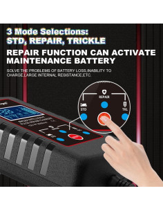 Cargador de Batería Inteligente B-Qtech 6V/12V 2A Automático 2