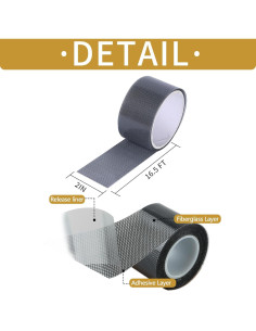 Kit de Reparación de Pantallas de Ventana TMKCW 5.08cm x 502.92cm 2