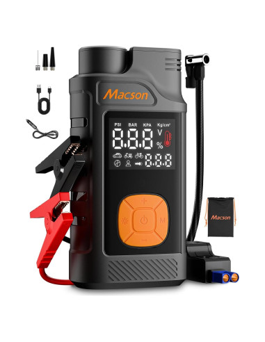 Arrancador de Salto Macson M180 1500A con Compresor 150PSI