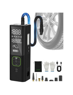 Compresor de Aire Portátil ZUZEE Z9 150PSI con Pantalla HD