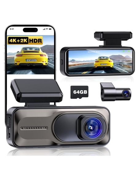 Cámara Dash Doble 4K+2K CAMBLO con Pantalla de 3.2"