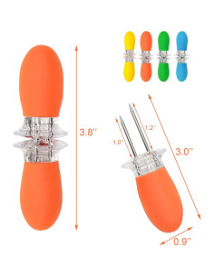 8 Soportes de Maíz Juxiamal Acero Inoxidable Multicolor 7.8cm 2