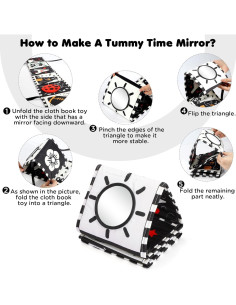 Libro Suave URMYWO para Bebés 0-12 Meses, Juguete Sensorial 2