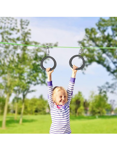 Anillos de Gimnasia Ninja Dolibest - 2 Paquete, 24.4 cm, 453.6 kg 2