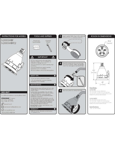 Cabezal de Ducha Filtrado Speakman S-2005-HBFBNE2 Níquel Cepillado 2.0 GPM