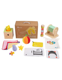 Kit de Juego Adena Montessori 9 en 1 para Bebé 0-6 Meses