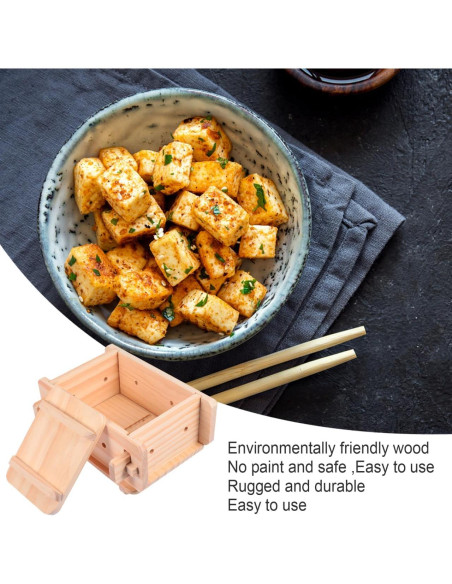 Prensa de Tofu Hemoton de Madera 22x19.5x10.5 cm