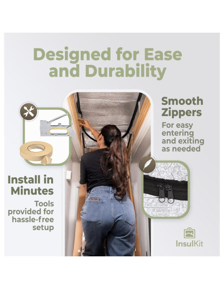 Cubierta de Aislamiento para Escaleras de Ático InsulKit 137x64x28cm R15