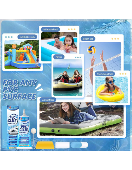 Kit de Parche AROOLO para Colchón Inflable 130g Reparación
