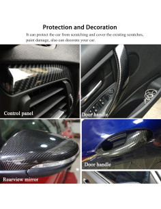 Vinilo de fibra de carbono USSDE 6D negro brillante 30.48x304.8cm 2