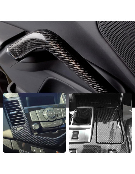 Vinilo de fibra de carbono USSDE 6D negro brillante 30.48x304.8cm