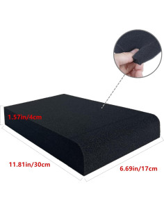 Almohadillas de Aislamiento Acústico Goldhik 28x19cm para Monitores 2