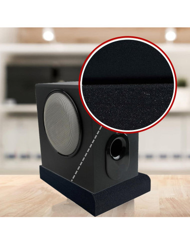 Almohadillas de Aislamiento Acústico Goldhik 28x19cm para Monitores