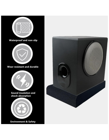 Almohadillas de Aislamiento Acústico Goldhik 28x19cm para Monitores