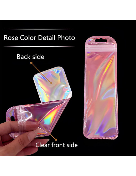 160 Bolsas Holográficas Reutilizables INKNOTE 24x6.5cm y 18.5x6cm