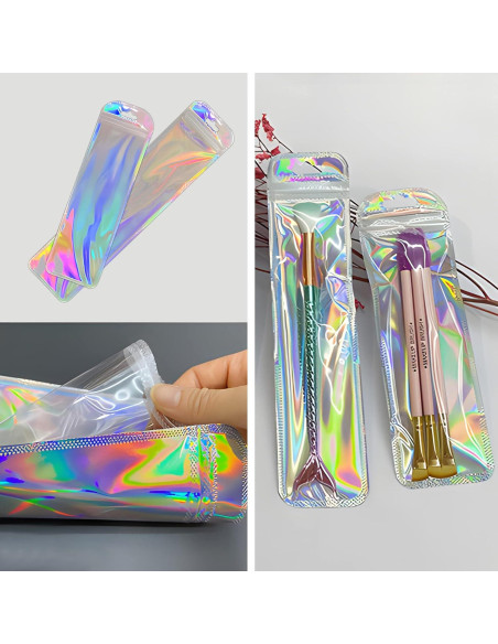 160 Bolsas Holográficas Reutilizables INKNOTE 24x6.5cm y 18.5x6cm