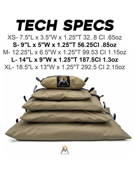 Bolsa de Almacenamiento VIAM Outdoors 5 Piezas Impermeable Marrón